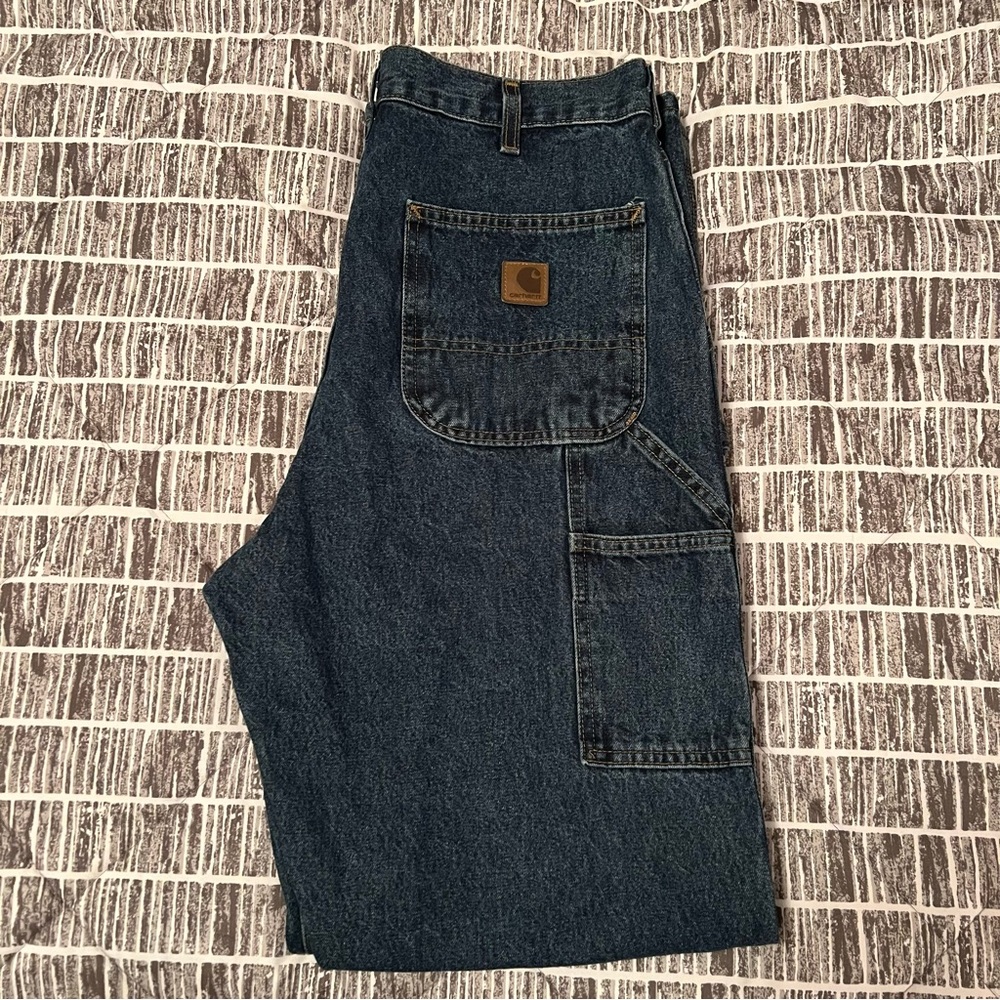 Carhartt Dark Blue Denim Utility Pants